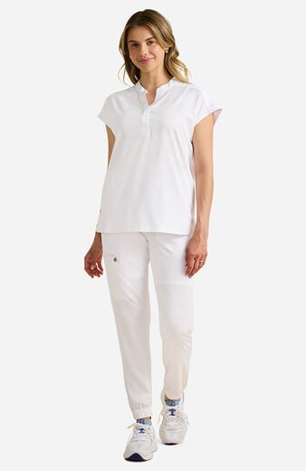 Women's Journey Mandarin Collar Camo Scrub Top Women's Journey Mandarin Collar Camo Scrub Top