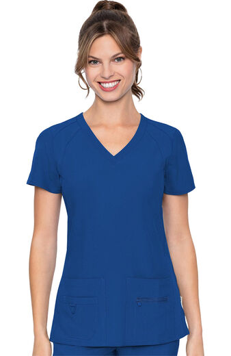 Women's Refined V-Neck Solid Scrub Top, Women's Refined V-Neck Solid Scrub Top