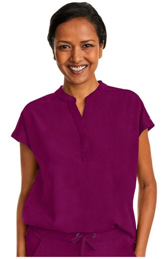 Women's Journey Mandarin Collar Scrub Top Women's Journey Mandarin Collar Scrub Top