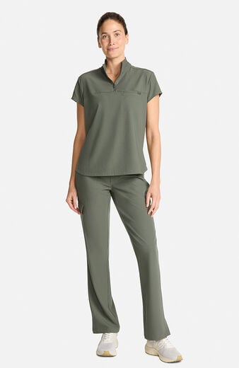 Women's Bella Quarter Zip Scrub Top Women's Bella Quarter Zip Scrub Top