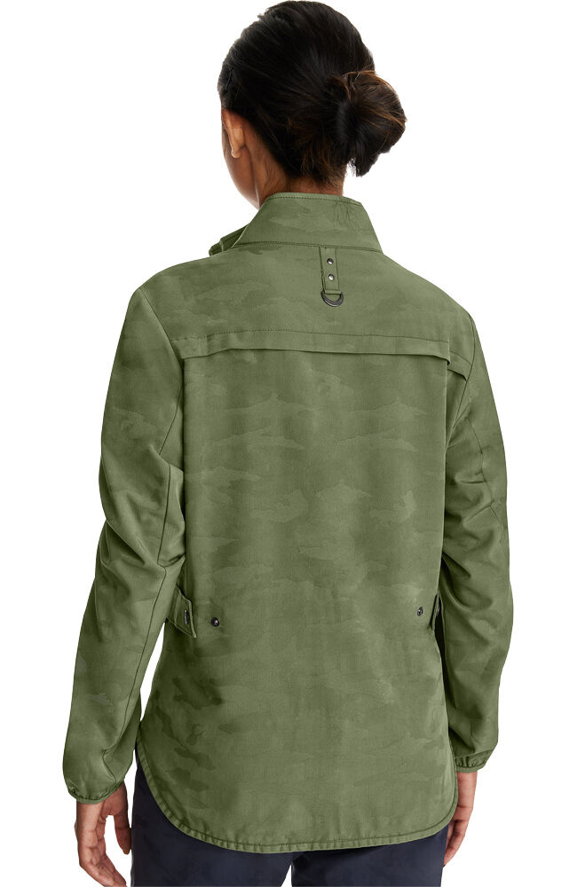 Khaki scrub top jacket