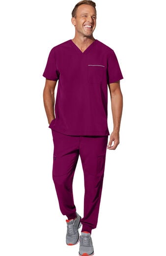 Men's Scrub Set: Spencer V-Neck Top & Nolen Jogger Pant Men's Scrub Set: Spencer V-Neck Top & Nolen Jogger Pant