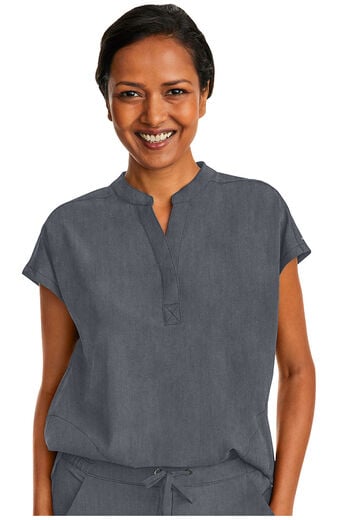 Women's Journey Mandarin Collar Scrub Top Women's Journey Mandarin Collar Scrub Top