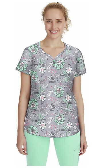 Clearance Women's Isabel Simply Sweet Print Scrub Top, , large