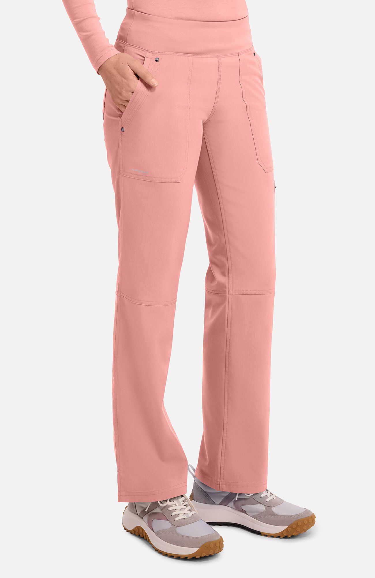 Women's Tori Yoga Scrub Pant, BUP Blushing Peach | pink, large