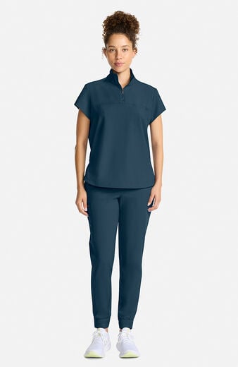 Women's Bella Quarter Zip Scrub Top Women's Bella Quarter Zip Scrub Top