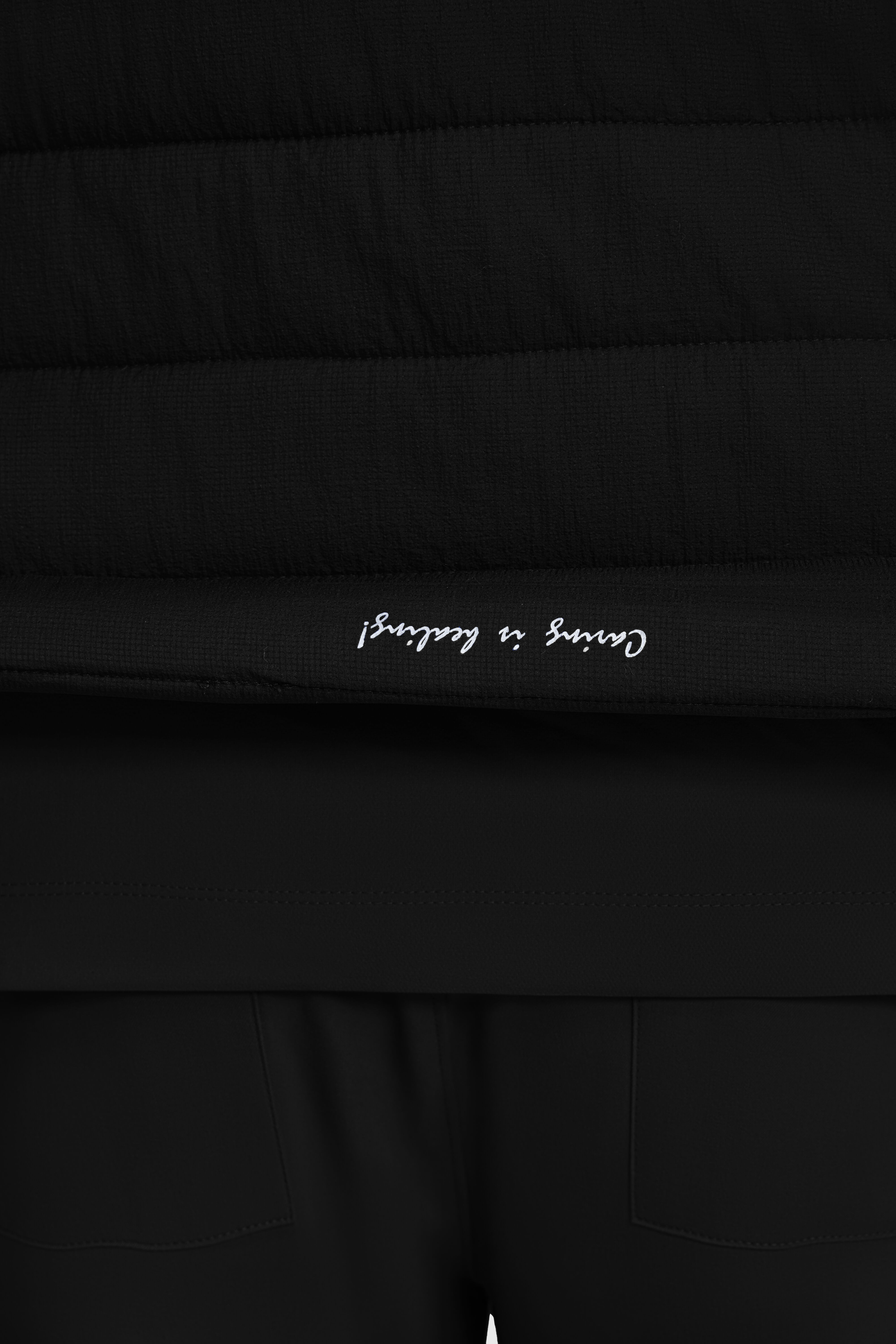 Men's Zip Front Quilted 4-Pocket Scrub Vest, BLA Black | black, large