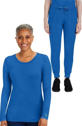 Women's Scrub Set: Melissa Long Sleeve T-Shirt & Toby Jogger Pant Women's Scrub Set: Melissa Long Sleeve T-Shirt & Toby Jogger Pant
