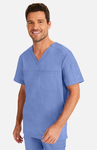 Men's Justin V-Neck Solid Scrub Top Men's Justin V-Neck Solid Scrub Top