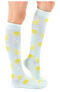Unisex 15-20 mmHg Lightweight Lemon Print Compression Socks, , large