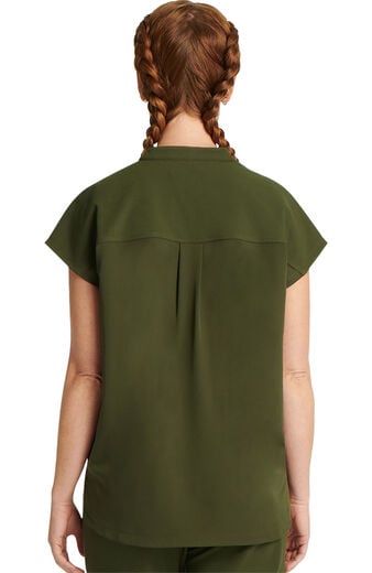 Women's Scrub Set: Sandy Zip Mandarin Collar Top & Naya Jogger Pant Women's Scrub Set: Sandy Zip Mandarin Collar Top & Naya Jogger Pant