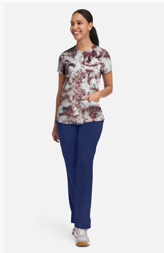 Women's Ivy Soft Fractures Print Scrub Top Women's Ivy Soft Fractures Print Scrub Top
