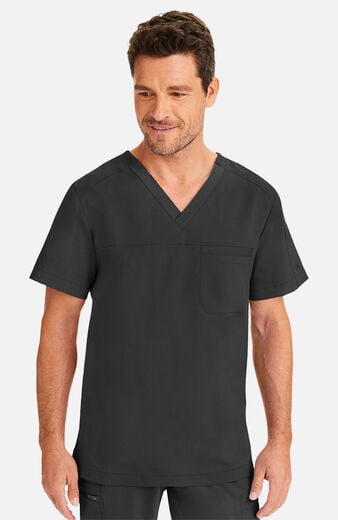 Men's Justin V-Neck Solid Scrub Top Men's Justin V-Neck Solid Scrub Top
