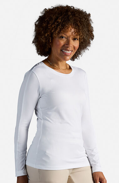 Women's Valerie Long Sleeve Scoop Neck Tee Shirt, , large
