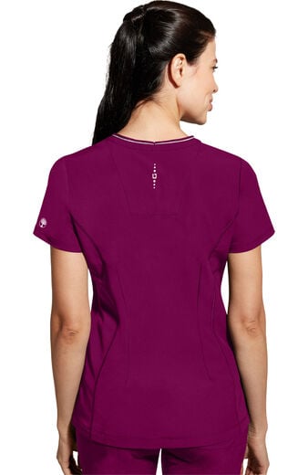 Women's Scrub Set: Sonia Zip Y-Neck Top & Nisha Knit Waistband Pant Women's Scrub Set: Sonia Zip Y-Neck Top & Nisha Knit Waistband Pant