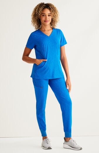 Women's Scrub Set: Jolie V-Neck Top & Trinity Jogger Pant Women's Scrub Set: Jolie V-Neck Top & Trinity Jogger Pant