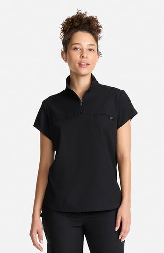 Women's Bella Quarter Zip Scrub Top Women's Bella Quarter Zip Scrub Top