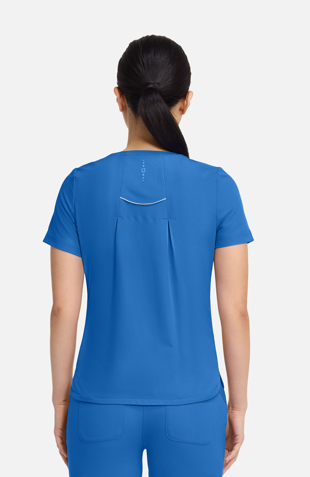 Women's Joy Henley Crew Neck Scrub Top, ROY Royal | royal, large