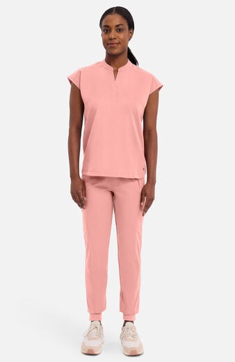 Women's Journey Mandarin Collar Scrub Top Women's Journey Mandarin Collar Scrub Top