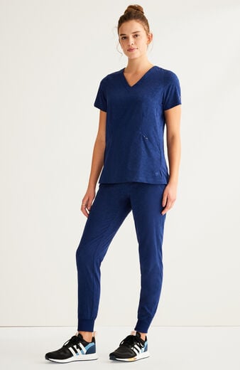 Women's Scrub Set: Jolie V-Neck Top & Trinity Jogger Pant Women's Scrub Set: Jolie V-Neck Top & Trinity Jogger Pant