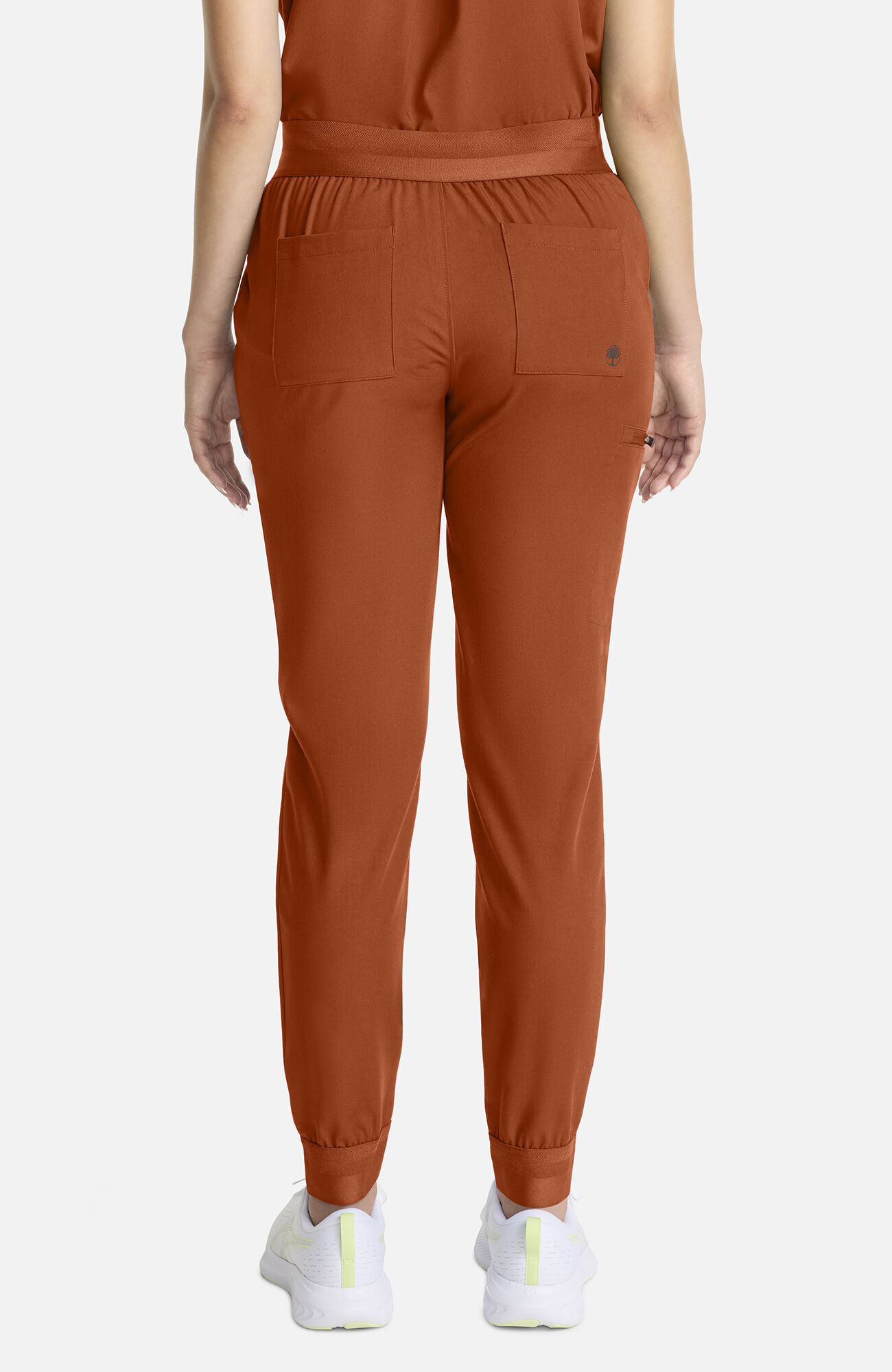 Women's Bekah Mid Rise Jogger Scrub Pant, WAS Warm Sunrise | orange, large