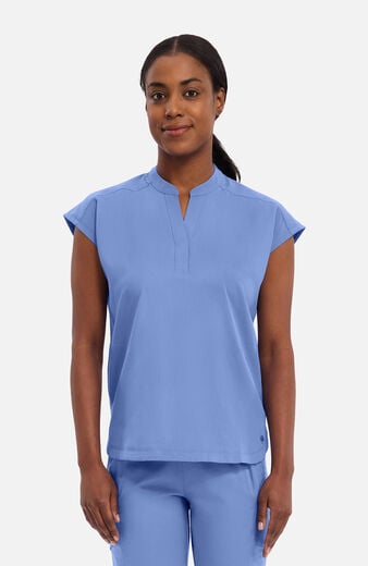 Women's Journey Mandarin Collar Scrub Top Women's Journey Mandarin Collar Scrub Top