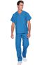 Unisex Reversible V-Neck Classic Fit Solid Scrub Top, , large