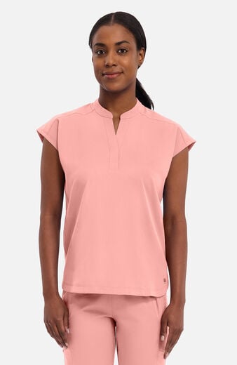 Women's Journey Mandarin Collar Scrub Top Women's Journey Mandarin Collar Scrub Top