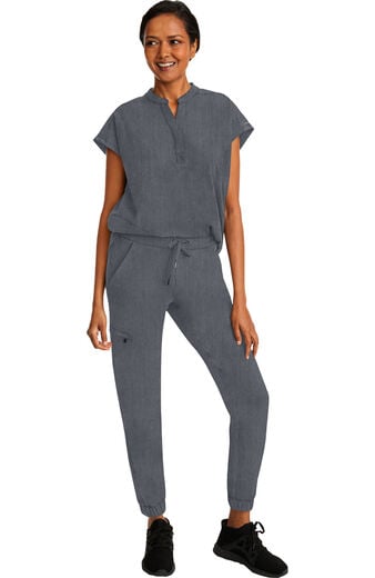 Women's Scrub Set: Journey Mandarin Collar Top & Toby Drawstring Jogger Pant Women's Scrub Set: Journey Mandarin Collar Top & Toby Drawstring Jogger Pant
