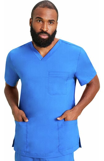 Men's Jake V-Neck Solid Scrub Top Men's Jake V-Neck Solid Scrub Top