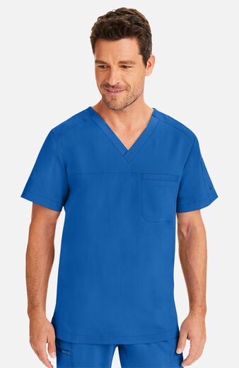 Men's Justin V-Neck Solid Scrub Top Men's Justin V-Neck Solid Scrub Top