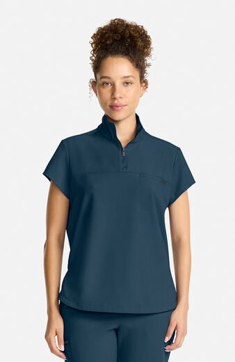 Women's Bella Quarter Zip Scrub Top Women's Bella Quarter Zip Scrub Top