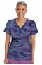 Clearance Women's Jessi Y-Neck Beyond Just Camo Print Scrub Top, , large