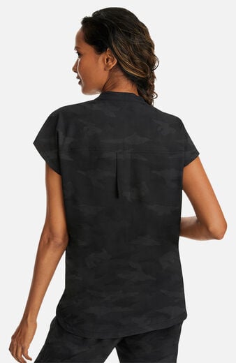 Women's Journey Mandarin Collar Camo Scrub Top Women's Journey Mandarin Collar Camo Scrub Top
