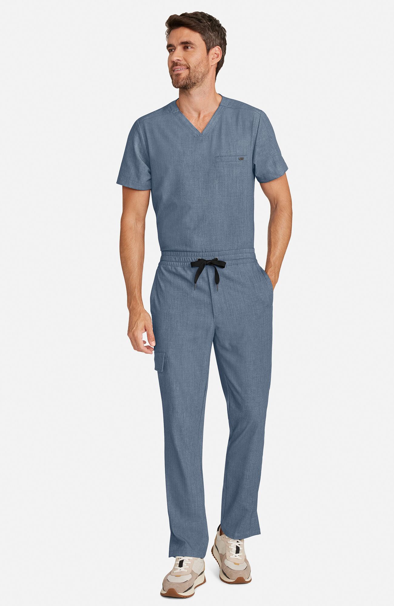 Men's Angelo Drawstring Scrub Pant, TWB Twilight Blue | blue, large