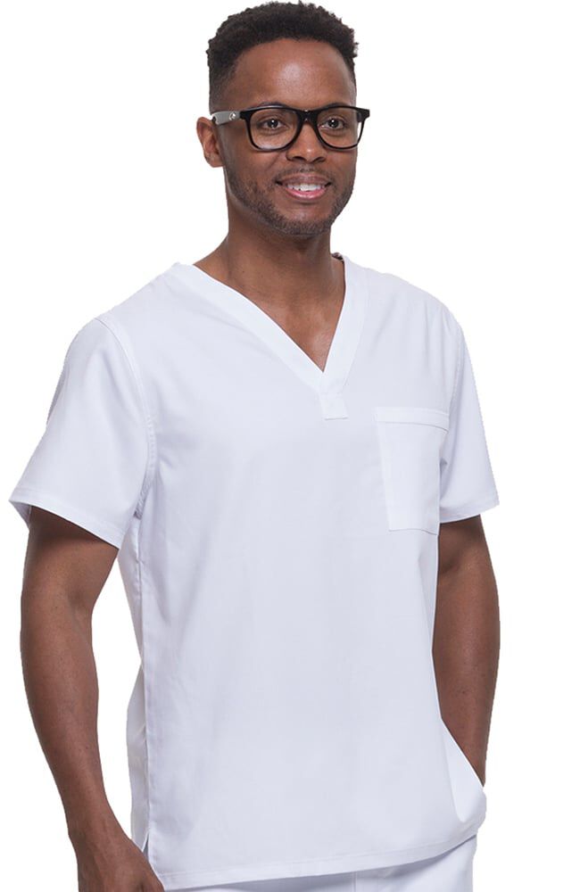 White scrub top outlet