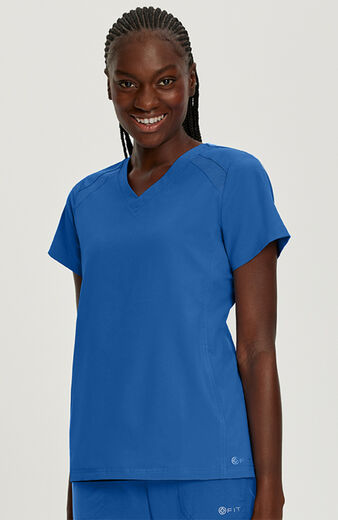 Women's V-Neck Solid Scrub Top, Women's V-Neck Solid Scrub Top