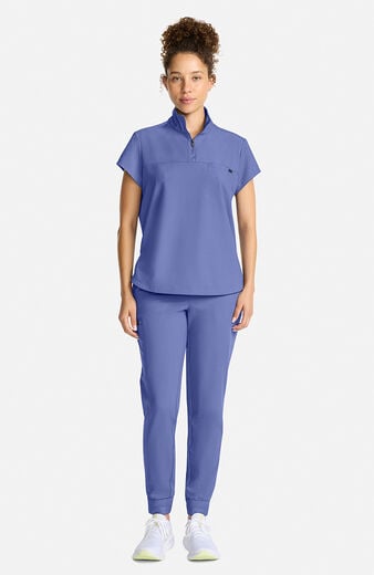 Women's Bella Quarter Zip Scrub Top Women's Bella Quarter Zip Scrub Top