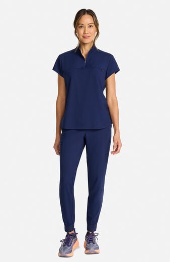Women's Bella Quarter Zip Scrub Top Women's Bella Quarter Zip Scrub Top