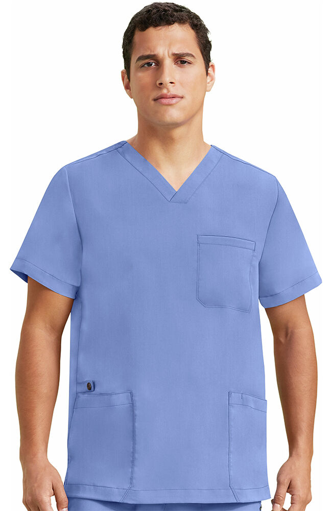 Healing hands purple store label scrub jacket