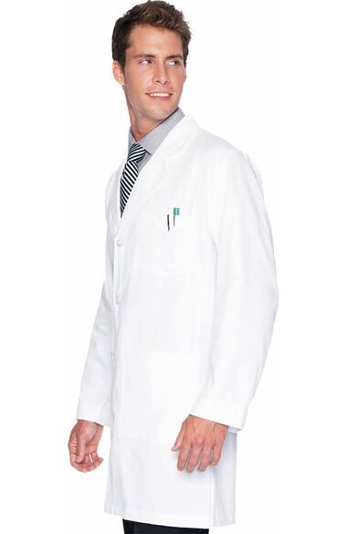 Men's 5-Pocket Twill 37" Lab Coat, , large