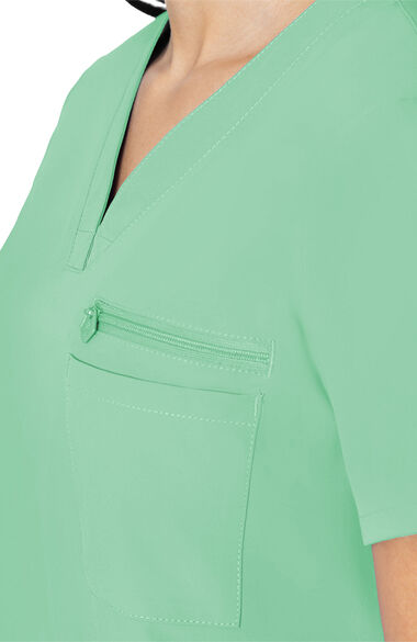 Women's Zip Pocket Scrub Top, , large