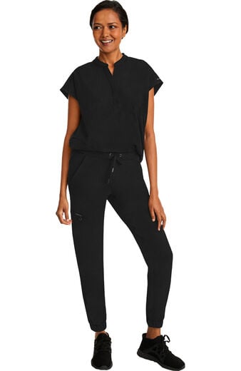 Women's Scrub Set: Journey Mandarin Collar Top & Toby Drawstring Jogger Pant Women's Scrub Set: Journey Mandarin Collar Top & Toby Drawstring Jogger Pant