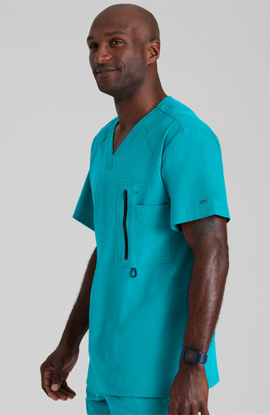 Men's Amplify Solid Scrub Top, , large