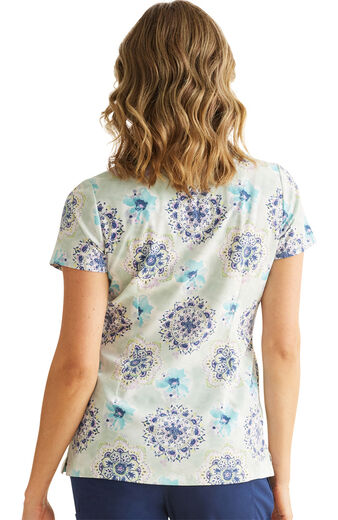 Women's Ivy Water Color Medallion Print Top