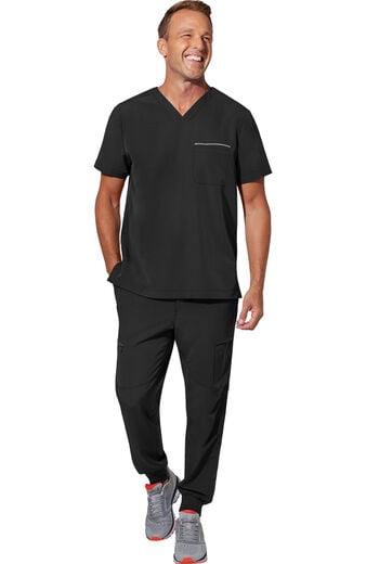 Men's Scrub Set: Spencer V-Neck Top & Nolen Jogger Pant Men's Scrub Set: Spencer V-Neck Top & Nolen Jogger Pant