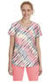 Clearance Women's Isabel Tie Dye Wave Print Scrub Top, , large