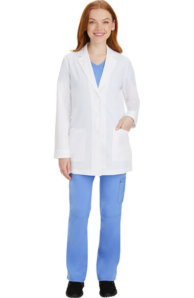 Clearance Lab Coats by Healing Hands Women's Faith Notched Collar 31 Lab  Coat