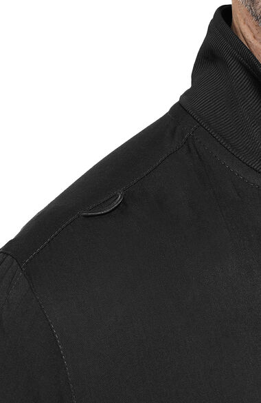 Men's Zip Up Solid Scrub Jacket, , large