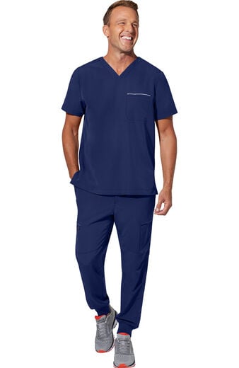 Men's Scrub Set: Spencer V-Neck Top & Nolen Jogger Pant Men's Scrub Set: Spencer V-Neck Top & Nolen Jogger Pant